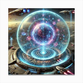 Void Conflux Array Protective Bubble Canvas Print