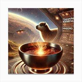 Tamaraw Essence Scifi Canvas Print