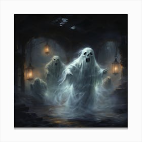 Ghosts In The Dark Canvas Print