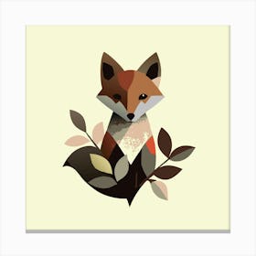 Fox in ambush Canvas Print