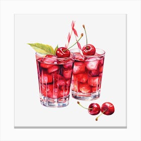 Cherry Cocktail 10 Canvas Print