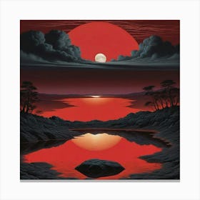 Red Sky At Night Canvas Print