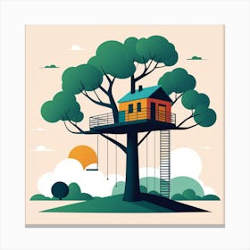 Tree House 3 Canvas Print