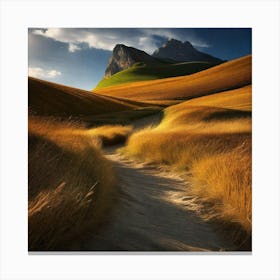 Path Through The Grass 1 Canvas Print