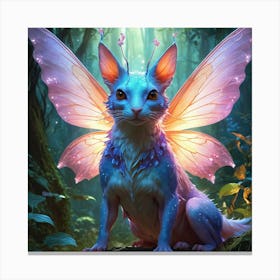 Fairy Glowing Fairy Animal 1 Canvas Print