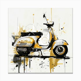 Vespa 2 Canvas Print