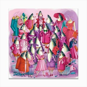 A Vibrant And Whimsical Illustration Of Sardines D Kgdlc1 Hs4mkdgagfb06mw Alufe4rlsey427tp1sn6gg Canvas Print