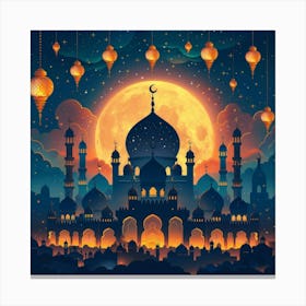 Ramadan Background 8 Canvas Print
