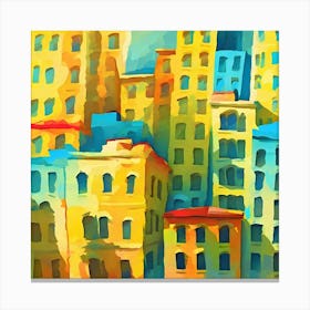 Colorful Buildings Canvas Print