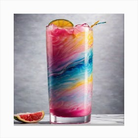 Rainbow Margarita 1 Canvas Print