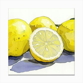 Lemons Canvas Print