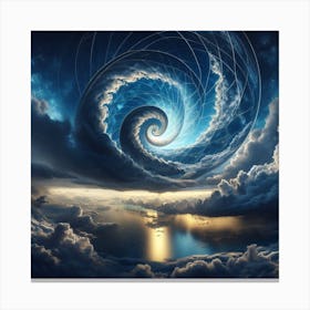 Spiral In The Clouds Canvas Print