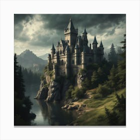 Castle In The Woods 11 Canvas Print