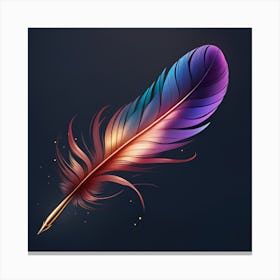 Feather Pen Canvas Print