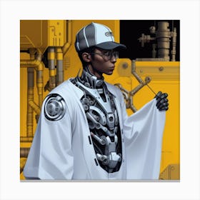 Robot Soldier Canvas Print