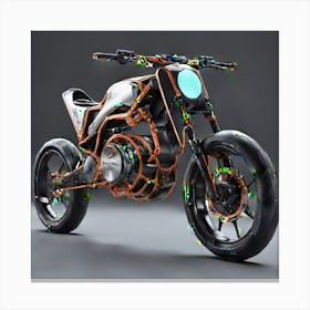 Ultra Futuristic Minimal Design Bike Designed By 8k Resolutionhyper Realistic Detailed Render Ext Canvas Print