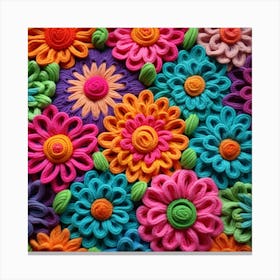 Colorful Flowers 8 Canvas Print