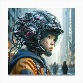 Futuristic Girl 6 Canvas Print