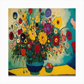 Flowers In A Vase 2 Canvas Print