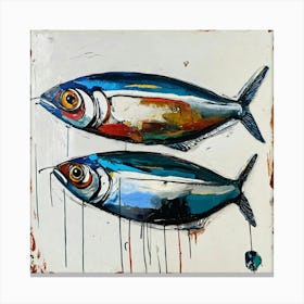 Sardines Art print  Canvas Print