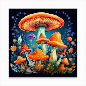 Mushroom Forest 2 Canvas Print