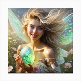 Fairy In The Meadow 4 Canvas Print
