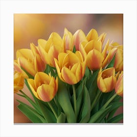 Yellow Tulips 5 Canvas Print