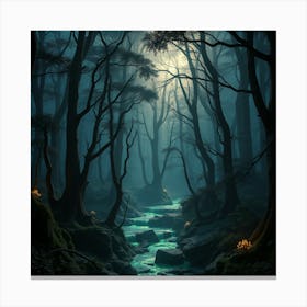 Most Attractive Forest Beauty Canvas Print