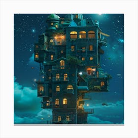 Kawaii House Canvas Print