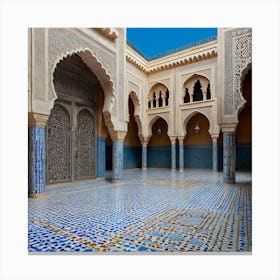 A Sequence Of Quick Shots Of Moroccan Palaces And Canvas Print