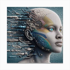 Futuristic Woman 26 Canvas Print