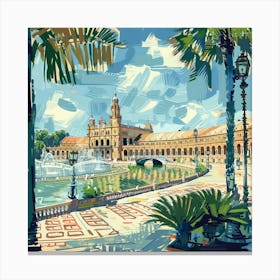 Seville Plaza 1 Canvas Print