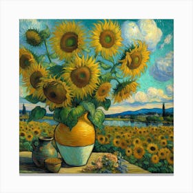 Sunflowers,Vincent van Gogh Canvas Print