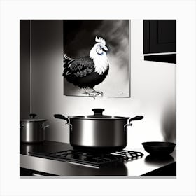 Rooster disguised Canvas Print