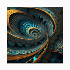 Fractal Patterns art print 2... Canvas Print