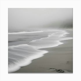 Foggy Beach 1 Canvas Print