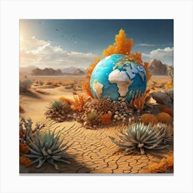 Earth In The Desert 8 Canvas Print