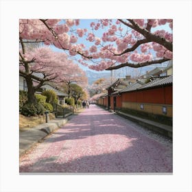 Cherry Blossoms In Kyoto 4 Canvas Print