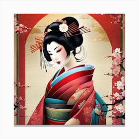 Geisha 138 Canvas Print