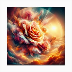 Roses In The Sky Canvas Print