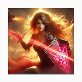 Elven Warrior 5 Canvas Print