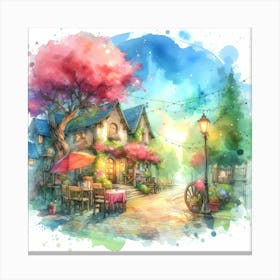 Watercolor Watercolor Painting Canvas Print