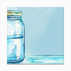 Jar Of Water Canvas Print