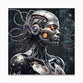 Dna Of A Cyborg 4 Canvas Print