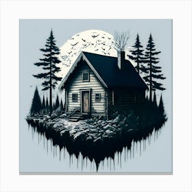 Cabin In The Woods 1 Canvas Print