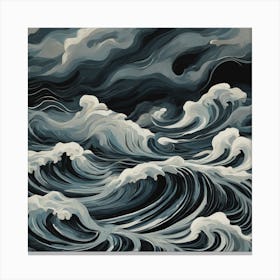 Stormy Seas 7 Canvas Print