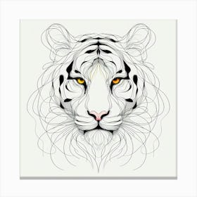 White Tiger 23 Canvas Print