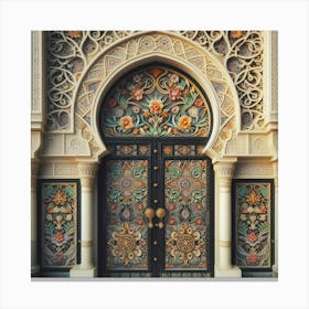 Door Of A Mosque Canvas Print