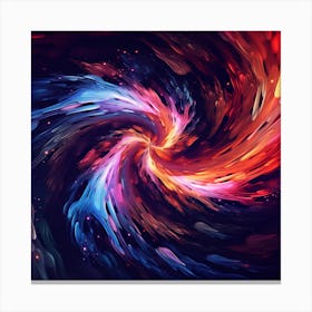Abstract Swirl Galaxy Background Canvas Print