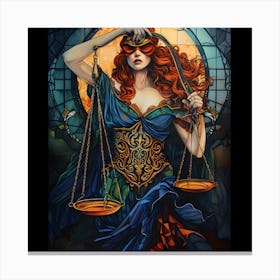Lady Justice Canvas Print